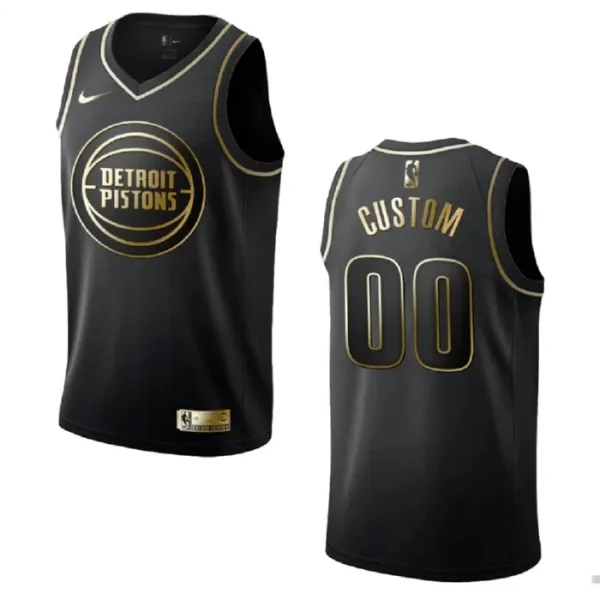 Nike Detroit Pistons Personoitava Miesten Pelipaita Golden Edition Swingman Musta Nike Detroit Pistons Personoitava Miesten Pelipaita Golden Edition Swingman Musta