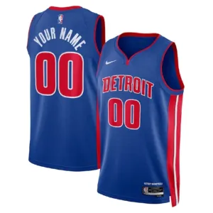 Nike Detroit Pistons Personoitava Miesten Pelipaita Icon Edition Swingman Sininen