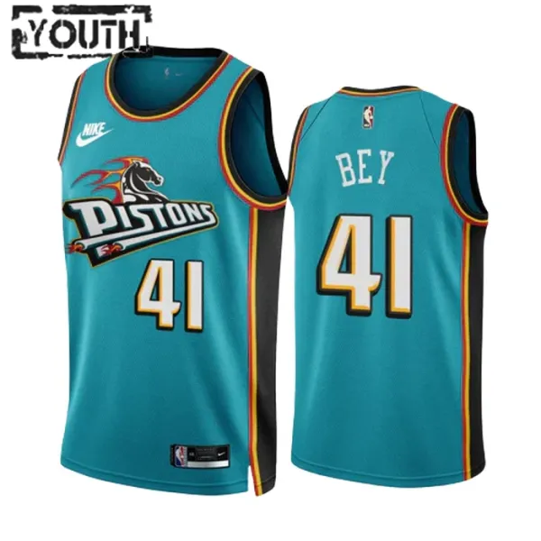 Nike Detroit Pistons Saddiq Bey 41 Lasten Pelipaita Classic Edition 2022-23 Swingman Sinivihreä Nike Detroit Pistons Saddiq Bey 41 Lasten Pelipaita Classic Edition 2022-23 Swingman Sinivihreä