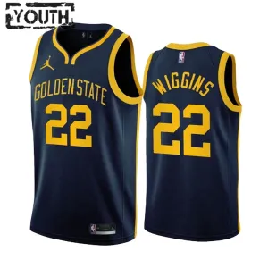 Golden State Warriors Andrew Wiggins 22 Jordan Lasten Pelipaita Statement Edition Swingman Laivasto Golden State Warriors Andrew Wiggins 22 Jordan Lasten Pelipaita Statement Edition Swingman Laivasto