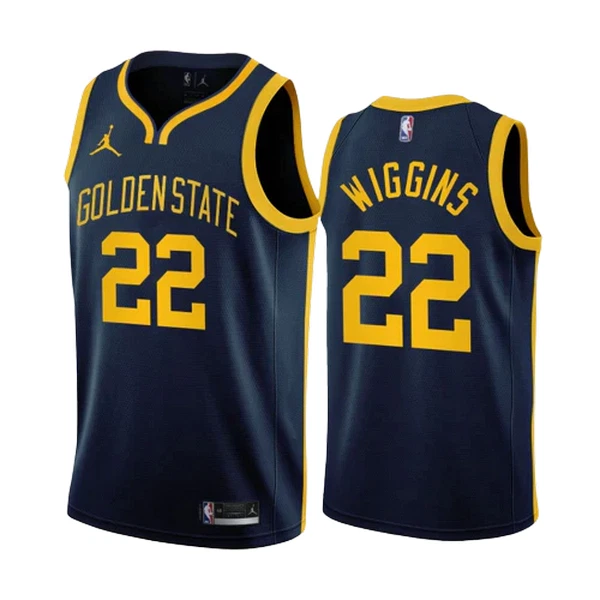 Golden State Warriors Andrew Wiggins 22 Jordan Miesten Pelipaita Statement Edition Swingman Laivasto Golden State Warriors Andrew Wiggins 22 Jordan Miesten Pelipaita Statement Edition Swingman Laivasto