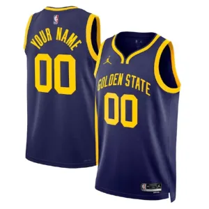 Golden State Warriors Jordan Personoitava Miesten Pelipaita Statement Edition Swingman Laivasto