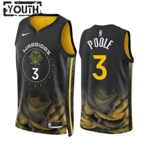 Golden State Warriors Jordan Poole 3 Lasten Pelipaita City Edition 2022-23 Swingman Musta Golden State Warriors Jordan Poole 3 Lasten Pelipaita City Edition 2022-23 Swingman Musta