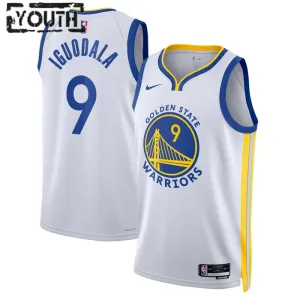 Nike Golden State Warriors Andre Iguodala 9 Lasten Pelipaita Association Edition Swingman Valkoinen