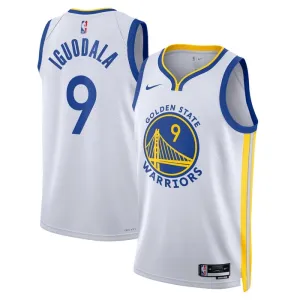 Nike Golden State Warriors Andre Iguodala 9 Miesten Pelipaita Association Edition Swingman Valkoinen