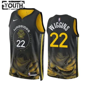 Nike Golden State Warriors Andrew Wiggins 22 Lasten Pelipaita City Edition 2022-23 Swingman Musta Nike Golden State Warriors Andrew Wiggins 22 Lasten Pelipaita City Edition 2022-23 Swingman Musta