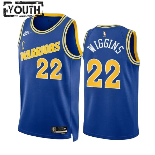 Nike Golden State Warriors Andrew Wiggins 22 Lasten Pelipaita Classic Edition 2022-23 Swingman Sininen Nike Golden State Warriors Andrew Wiggins 22 Lasten Pelipaita Classic Edition 2022-23 Swingman Sininen
