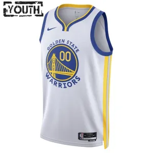 Nike Golden State Warriors Jonathan Kuminga 00 Lasten Pelipaita Association Edition Swingman Valkoinen