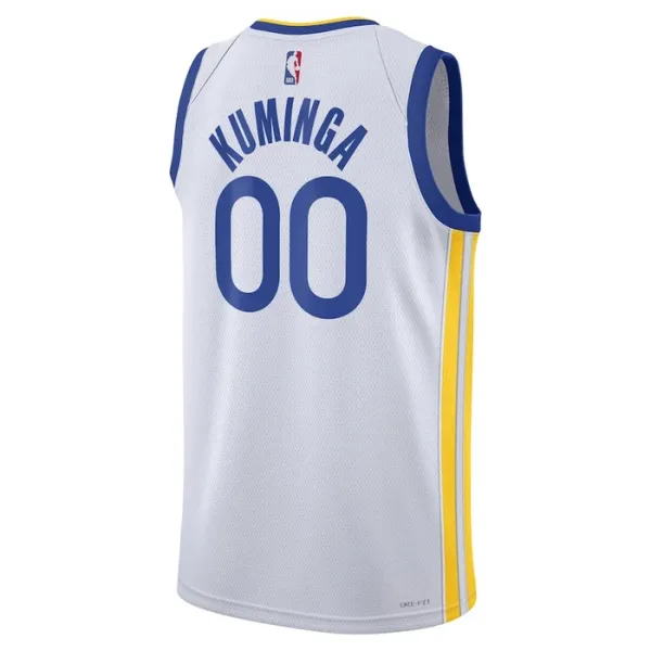 Nike Golden State Warriors Jonathan Kuminga 00 Miesten Pelipaita Association Edition Swingman Valkoinen
