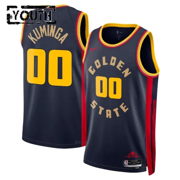 Nike Golden State Warriors Jonathan Kuminga Lasten Pelipaita City Edition 2024-25 Swingman Laivasto Nike Golden State Warriors Jonathan Kuminga Lasten Pelipaita City Edition 2024-25 Swingman Laivasto