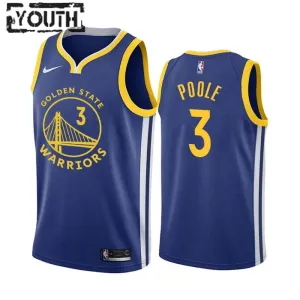 Nike Golden State Warriors Jordan Poole 3 Lasten Pelipaita Icon Edition Swingman