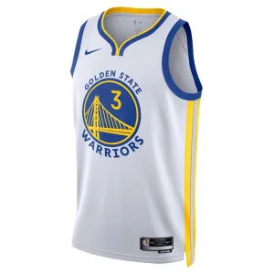 Nike Golden State Warriors Jordan Poole 3 Miesten Pelipaita Association Edition Swingman Valkoinen