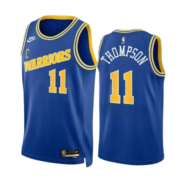 Nike Golden State Warriors Klay Thompson 11 Miesten Pelipaita Classic Edition 2022-23 Swingman Sininen Nike Golden State Warriors Klay Thompson 11 Miesten Pelipaita Classic Edition 2022-23 Swingman Sininen