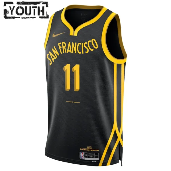 Nike Golden State Warriors Klay Thompson Lasten Pelipaita City Edition 2023-24 Swingman Musta