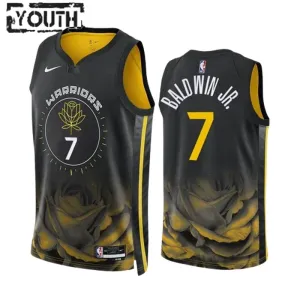 Nike Golden State Warriors Patrick Baldwin JR 7 Lasten Pelipaita City Edition 2022-23 Swingman Musta Nike Golden State Warriors Patrick Baldwin JR 7 Lasten Pelipaita City Edition 2022-23 Swingman Musta