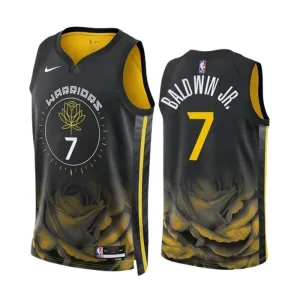 Nike Golden State Warriors Patrick Baldwin JR 7 Miesten Pelipaita City Edition 2022-23 Swingman Musta Nike Golden State Warriors Patrick Baldwin JR 7 Miesten Pelipaita City Edition 2022-23 Swingman Musta