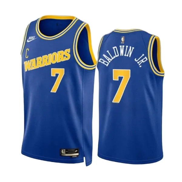 Nike Golden State Warriors Patrick Baldwin JR 7 Miesten Pelipaita Classic Edition 2022-23 Swingman Sininen Nike Golden State Warriors Patrick Baldwin JR 7 Miesten Pelipaita Classic Edition 2022-23 Swingman Sininen