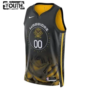 Nike Golden State Warriors Personoitava Lasten Pelipaita City Edition 2022-23 Swingman Musta