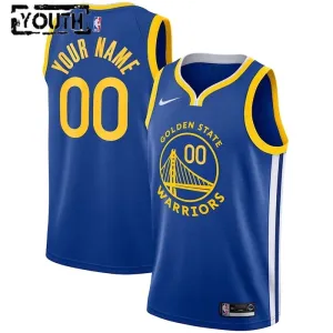Nike Golden State Warriors Personoitava Lasten Pelipaita Icon Edition Swingman Sininen