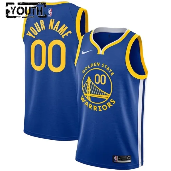 Nike Golden State Warriors Personoitava Lasten Pelipaita Icon Edition Swingman Sininen Nike Golden State Warriors Personoitava Lasten Pelipaita Icon Edition Swingman Sininen