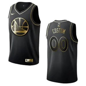 Nike Golden State Warriors Personoitava Miesten Pelipaita Golden Edition Swingman Musta Nike Golden State Warriors Personoitava Miesten Pelipaita Golden Edition Swingman Musta