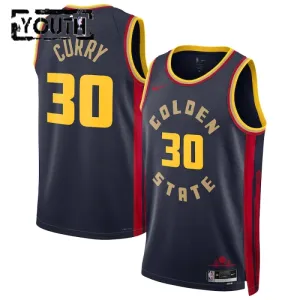 Nike Golden State Warriors Stephen Curry Lasten Pelipaita City Edition 2024-25 Swingman Laivasto