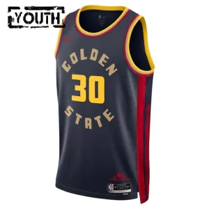 Nike Golden State Warriors Stephen Curry Lasten Pelipaita City Edition 2024-25 Swingman Laivasto