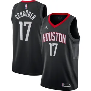 Houston Rockets Jordan Dennis Schroder 17 Miesten Pelipaita Statement Edition Swingman Musta