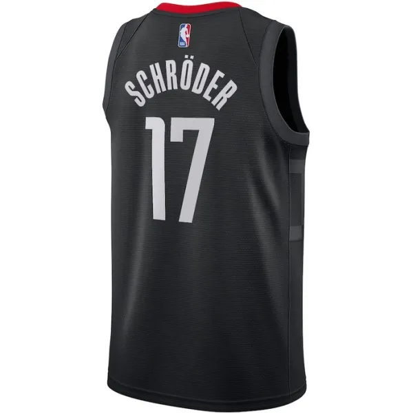 Houston Rockets Jordan Dennis Schroder 17 Miesten Pelipaita Statement Edition Swingman Musta