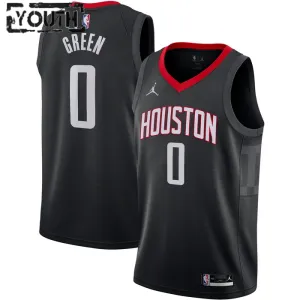 Houston Rockets Jordan Jalen Green 0 Lasten Pelipaita Statement Edition Swingman Musta