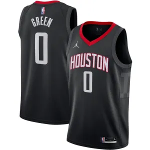 Houston Rockets Jordan Jalen Green 0 Miesten Pelipaita Statement Edition Swingman Musta