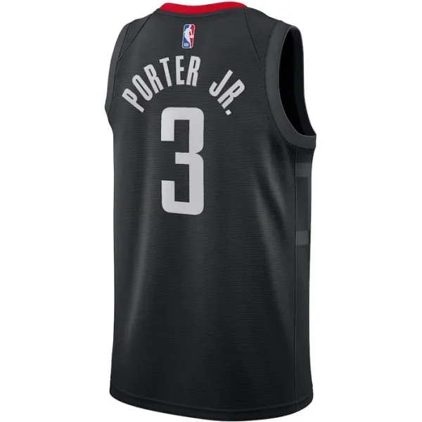 Houston Rockets Jordan Kevin Porter JR 3 Miesten Pelipaita Statement Edition Swingman Musta