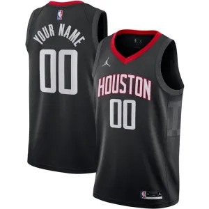 Houston Rockets Jordan Personoitava Miesten Pelipaita Statement Edition Swingman Musta