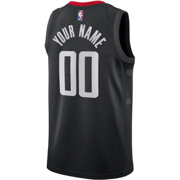 Houston Rockets Jordan Personoitava Miesten Pelipaita Statement Edition Swingman Musta