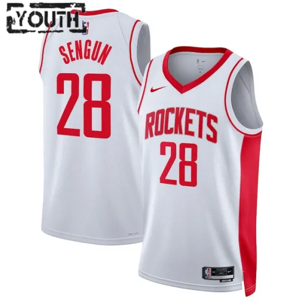 Nike Houston Rockets Alperen Sengun 28 Lasten Pelipaita Association Edition Swingman Valkoinen Nike Houston Rockets Alperen Sengun 28 Lasten Pelipaita Association Edition Swingman Valkoinen