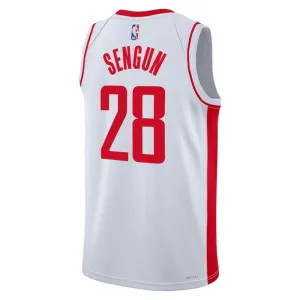 Nike Houston Rockets Alperen Sengun 28 Miesten Pelipaita Association Edition Swingman Valkoinen
