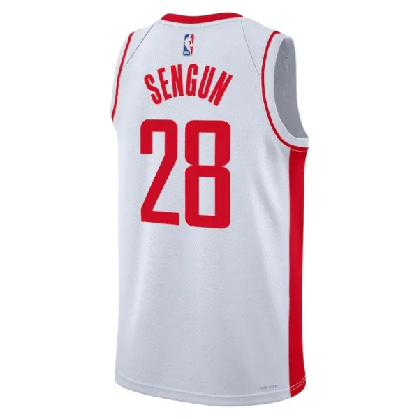 Nike Houston Rockets Alperen Sengun 28 Miesten Pelipaita Association Edition Swingman Valkoinen