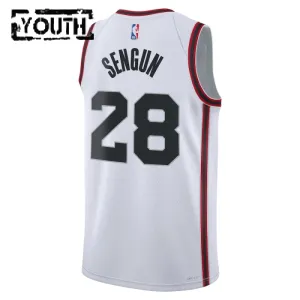 Nike Houston Rockets Alperen Sengun Lasten Pelipaita City Edition 2024-25 Swingman Valkoinen