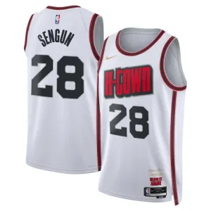 Nike Houston Rockets Alperen Sengun Miesten Pelipaita City Edition 2024-25 Swingman Valkoinen