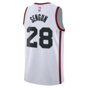 Nike Houston Rockets Alperen Sengun Miesten Pelipaita City Edition 2024-25 Swingman Valkoinen