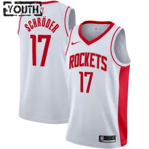 Nike Houston Rockets Dennis Schroder 17 Lasten Pelipaita Association Edition Swingman Valkoinen