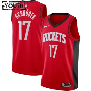 Nike Houston Rockets Dennis Schroder 17 Lasten Pelipaita Icon Edition Swingman Punainen