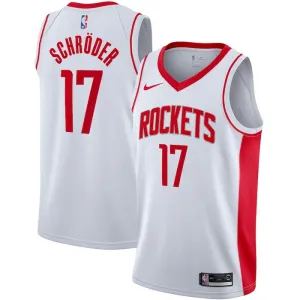 Nike Houston Rockets Dennis Schroder 17 Miesten Pelipaita Association Edition Swingman Valkoinen