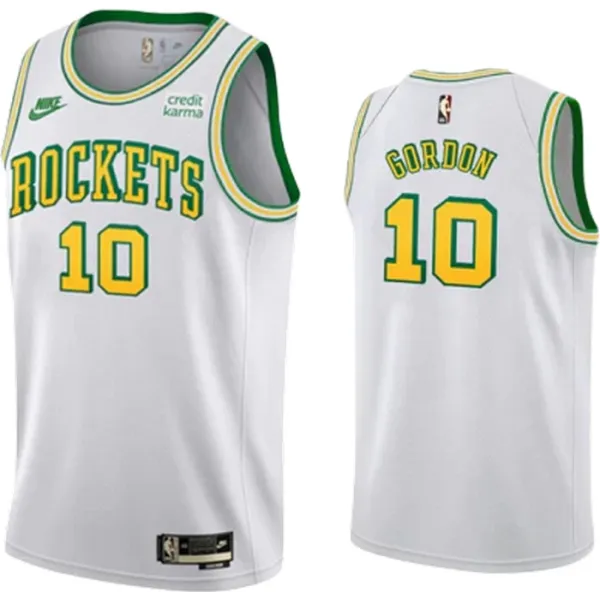 Nike Houston Rockets Eric Gordon 10 Miesten Pelipaita Classic Edition 2022-23 Swingman Valkoinen Nike Houston Rockets Eric Gordon 10 Miesten Pelipaita Classic Edition 2022-23 Swingman Valkoinen
