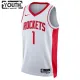 Nike Houston Rockets Jabari Smith JR 1 Lasten Pelipaita Association Edition Swingman Valkoinen