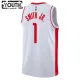 Nike Houston Rockets Jabari Smith JR 1 Lasten Pelipaita Association Edition Swingman Valkoinen