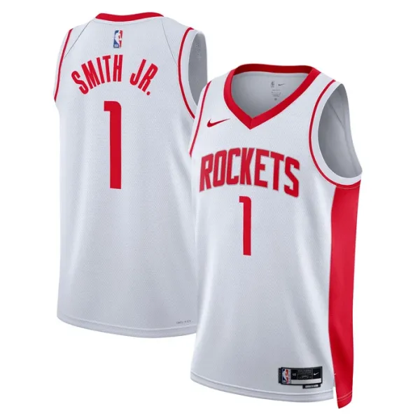 Nike Houston Rockets Jabari Smith JR 1 Miesten Pelipaita Association Edition Swingman Valkoinen Nike Houston Rockets Jabari Smith JR 1 Miesten Pelipaita Association Edition Swingman Valkoinen