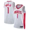 Nike Houston Rockets Jabari Smith JR 1 Miesten Pelipaita Association Edition Swingman Valkoinen