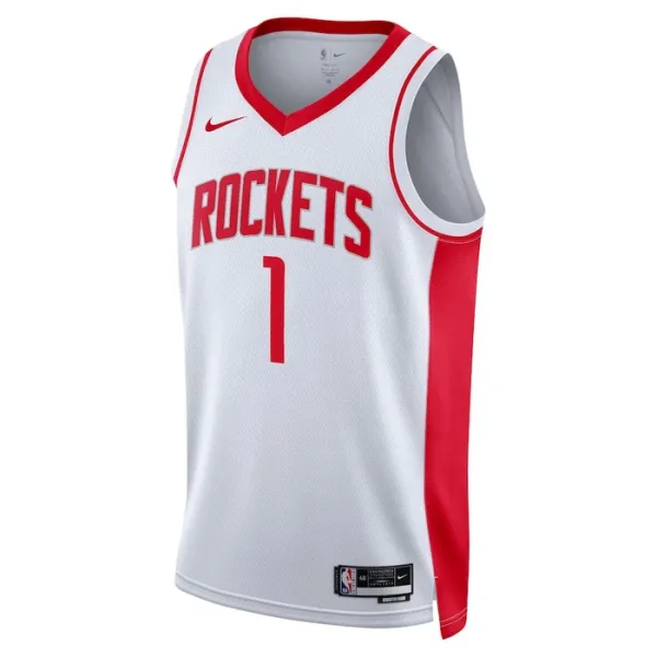 Nike Houston Rockets Jabari Smith JR 1 Miesten Pelipaita Association Edition Swingman Valkoinen