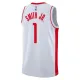 Nike Houston Rockets Jabari Smith JR 1 Miesten Pelipaita Association Edition Swingman Valkoinen